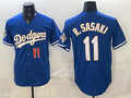 Los Angeles Dodgers #11 Roki Sasaki Royal MWATKINS 2026 Alternate Gold Collection Stadium Stitched Jersey