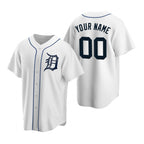 Custom Detroit Tigers White MWATKINS Stitched Cool Base Home Jersey