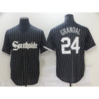 Chicago White Sox #24 Grandal City Edition Black MWATKINS Game 2021 Jerseys