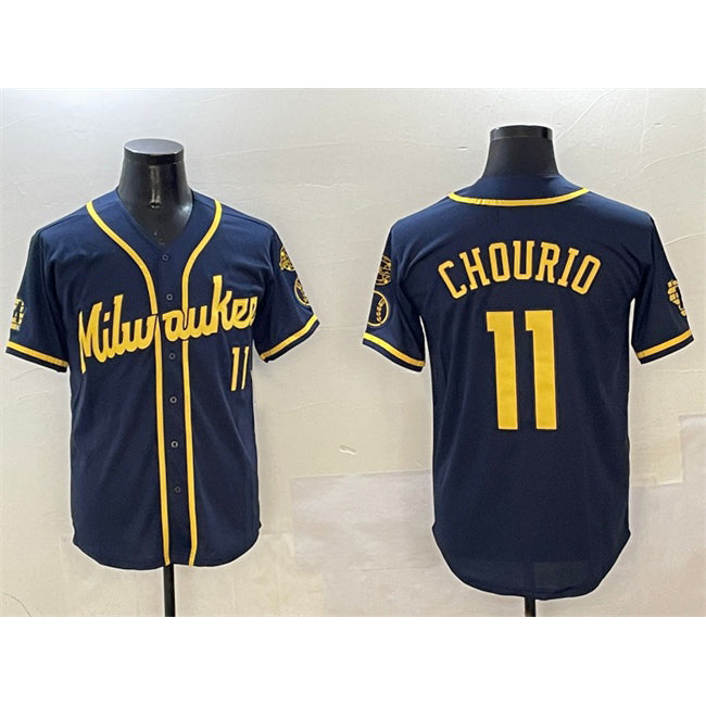 Milwaukee Brewers #11 Jackson Chourio White MWATKINS 'Gothic 414 Shadows Edition' Vapor Premier Limited Stitched Jersey