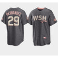 Washington Nationals #29 Yadiel Hernandez 2022 Grey MWATKINS City Connect Cherry Blossom Cool Base Stitched Jersey