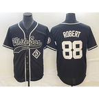 Chicago White Sox #88 Luis Robert Black MWATKINS Cool Base Stitched Jersey