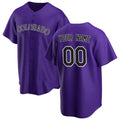 Custom Colorado Rockies Purple MWATKINS Alternate Replica Jersey