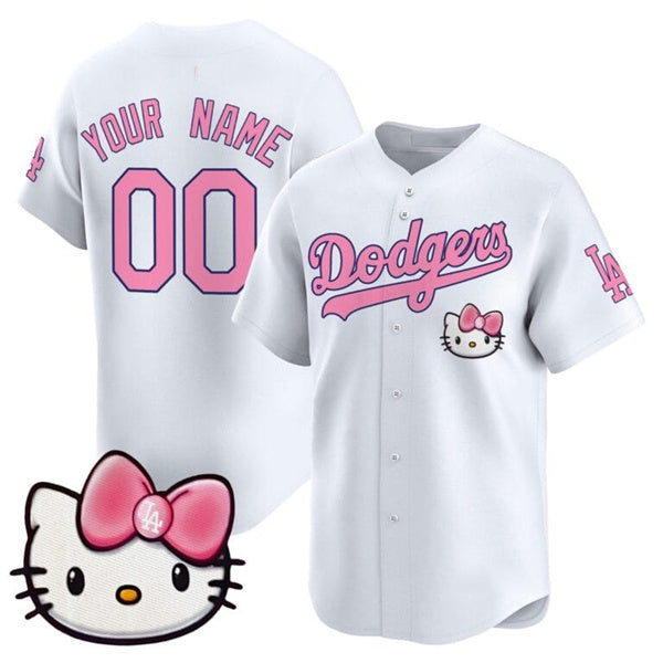 Custom Los Angeles Dodgers ACTIVE PLAYER White MWATKINS 2025 Hello Kitty Vapor Premier Limited Stitched Jersey