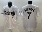 Detroit Tigers #7 Kevin McGonigle 2026 White MWATKINS 'Motor Gothic Edition' Vapor Premier Limited Stitched Jersey