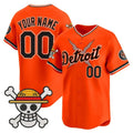 Custom Detroit Tigers x One Piece Orange MWATKINS Vapor Premier Limited Jersey - Stitched