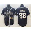 Chicago White Sox #88 Luis Robert Number Black MWATKINS Cool Base Stitched Jersey