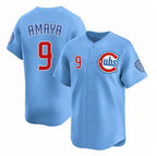 Chicago Cubs #9 Miguel Amaya Blue MWATKINS 2024-25 2nd Alternate Limited Stitched Jersey