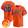 Custom Oakland Athletics x Dragon Ball Orange MWATKINS Vapor Premier Limited Jersey - All Stitched