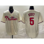 Philadelphia Phillies #5 Bryson Stott Cream MWATKINS Cool Base Jersey