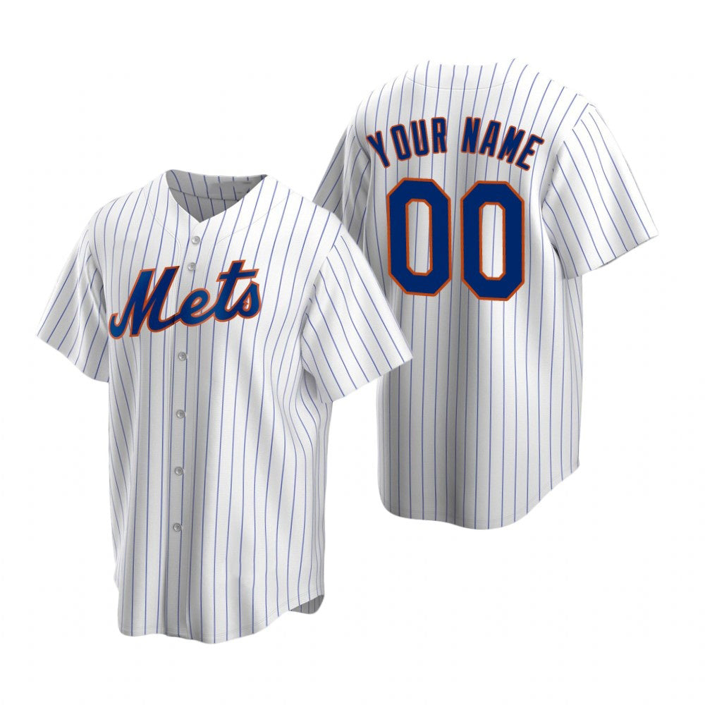 Custom New York Mets White MWATKINS Stitched Cool Base Home Jersey