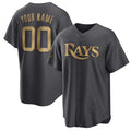 Custom Tampa Bay Rays Active Player Charcoal MWATKINS 2022 All-Star Cool Base Stitched Jersey