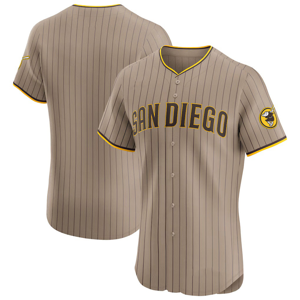 San Diego Padres Sand MWATKINS Alternate Vapor Premier Elite Patch Jersey