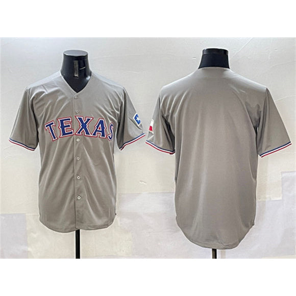 Texas Rangers Blank Gray MWATKINS With Patch Cool Base Stitched Jersey