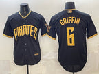 Pittsburgh Pirates #6 Konnor Griffin Black MWATKINS 2026 City Connect Stadium Stitched Jersey