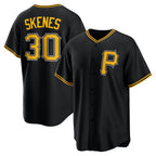 Pittsburgh Pirates #30 Paul Skenes Black MWATKINS Alternate Replica Player Jersey