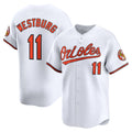 Baltimore Orioles #11 Jordan Westburg White MWATKINS Home Limited Player Jersey