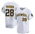 Milwaukee Brewers #28 Andrew Vaughn White MWATKINS Alternate Limited Stitched Jersey