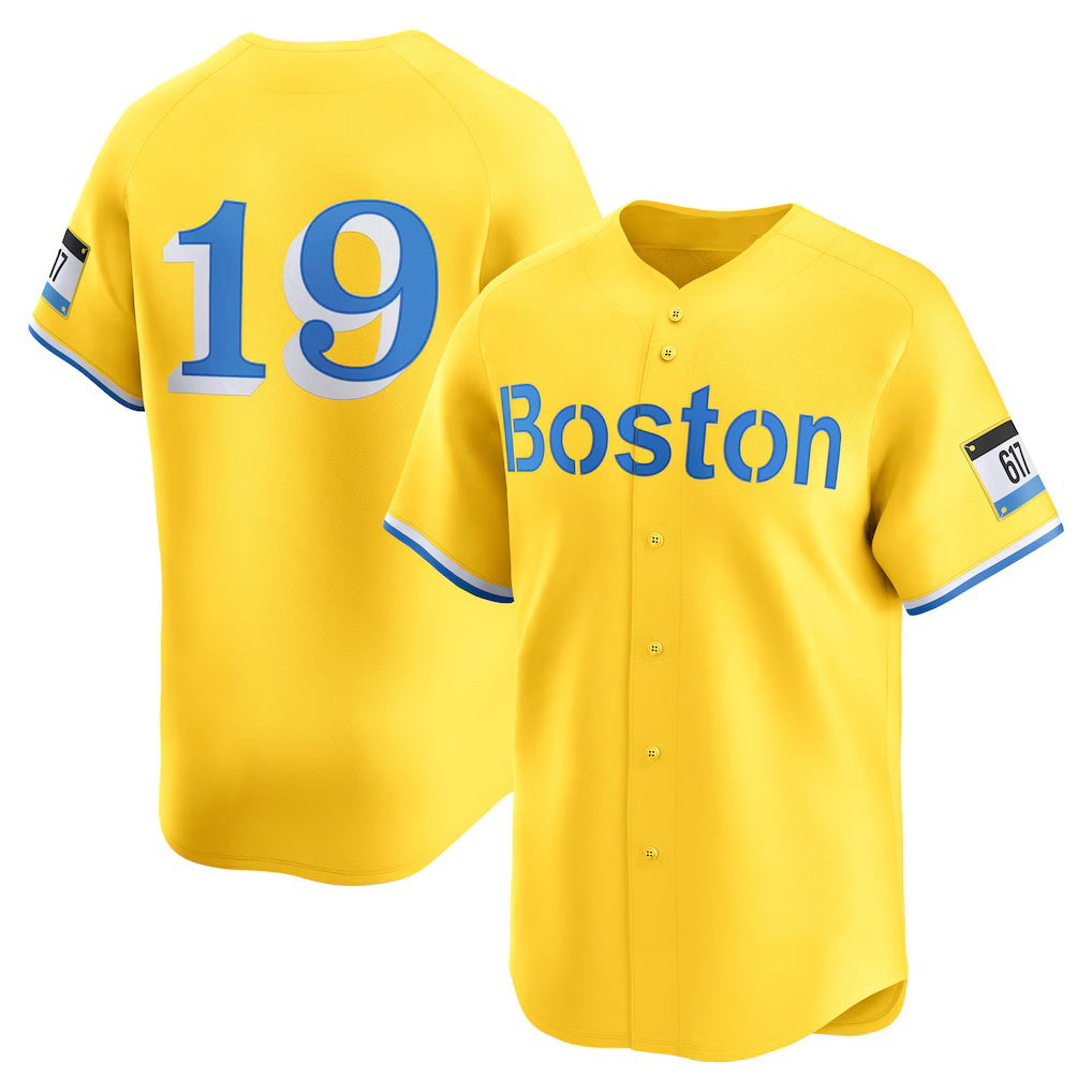 Boston Red Sox #19 Roman Anthony Gold MWATKINS City Connect Limited Jersey