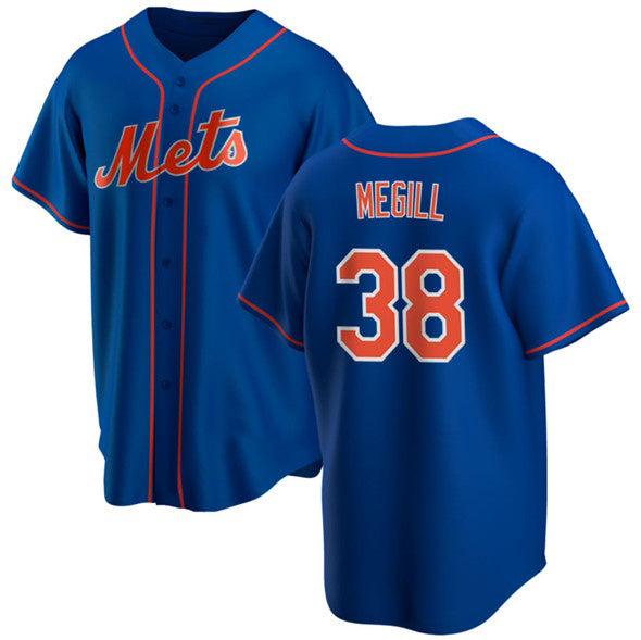 New York Mets #38 Tylor Megill Royal MWATKINS Cool Base Stitched Jersey