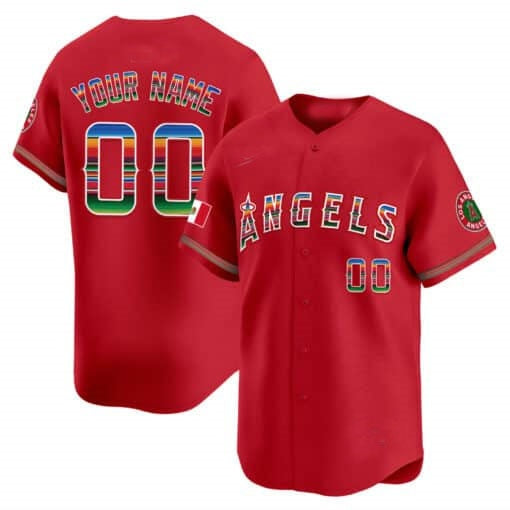 Custom Los Angeles Angels Mexico Vapor Premier Limited Jersey ¨C Red MWATKINS