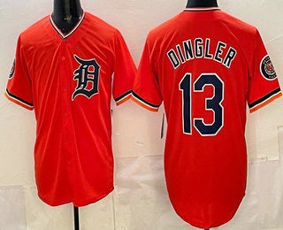 Detroit Tigers #13 Dillon Dingler Orange MWATKINS Limited Jersey