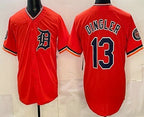 Detroit Tigers #13 Dillon Dingler Orange MWATKINS Limited Jersey