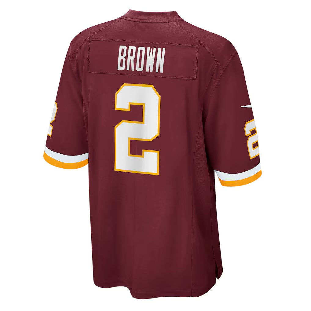 W.Football Team #2 Dyami Brown Burgundy MWATKINS Game Jersey