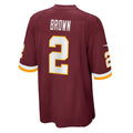 W.Football Team #2 Dyami Brown Burgundy MWATKINS Game Jersey