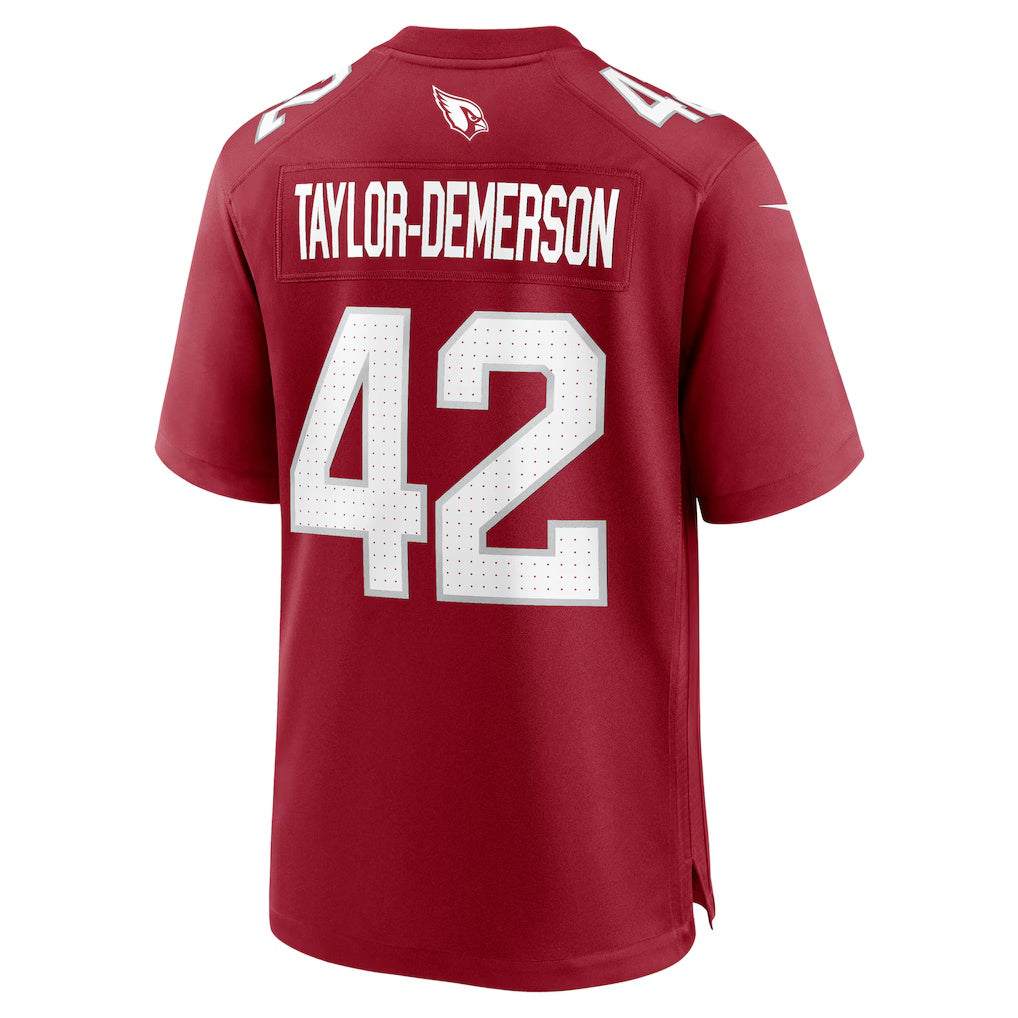 A.Cardinals #42 Dadrion Taylor-Demerson Cardinal MWATKINS Team Game Jersey