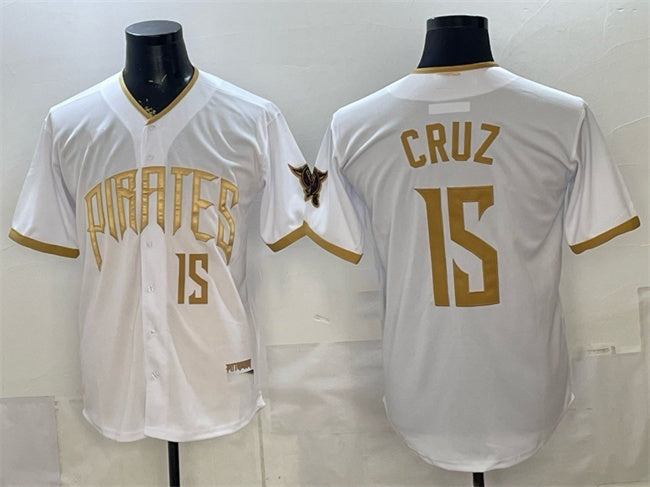 Pittsburgh Pirates #15 Oswin Appollis White MWATKINS 2026 City Connect Stadium Stitched Jersey