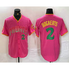 San Diego Padres #2 Xander Bogaerts Pink MWATKINS Player Number Fashion Jersey