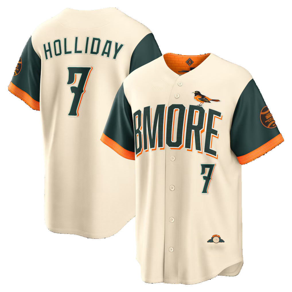 Baltimore Orioles #7 Jackson Holliday Natural MWATKINS 2026 City Connect Stadium Jersey