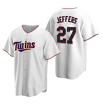 Minnesota Twins #27 Ryan Jeffers White MWATKINS Cool Base Stitched Jersey