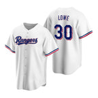 Texas Rangers #30 Nathaniel Lowe White MWATKINS Cool Base Stitched Jersey