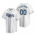 Custom Tampa Bay Rays White MWATKINS Stitched Cool Base Home Jersey