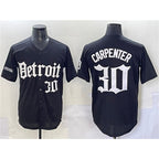 Detroit Tigers #30 Kerry Carpenter Black MWATKINS 'Motor Gothic Edition' Vapor Premier Limited Stitched Jersey