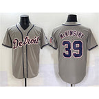 Detroit Tigers #39 Zach McKinstry Gray MWATKINS Cool Base Stitched Jersey