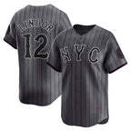 New York Mets #12 Francisco Lindor Gray MWATKINS City Connect Limited Player Jersey