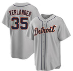 Detroit Tigers #35 Justin Verlander Gray MWATKINS 2026 Road Stitched Jersey