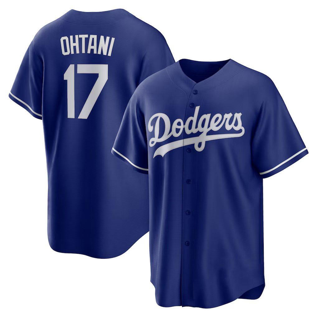 Los Angeles Dodgers #17 Shohei Ohtani Royal MWATKINS Alternate 2 Replica Jersey