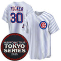 Chicago Cubs #30 Kyle Tucker White MWATKINS 2025 World Tour Tokyo Series Home Stitched Jersey
