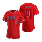 Los Angeles Angels #3 Waylor Ward MWATKINS Red Flex Base Stitched Jersey