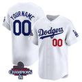 Custom Los Angeles Dodgers ACTIVE PLAYER White MWATKINS 2024 World Series Champions Home Limited Stitched Jersey