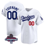 Custom Los Angeles Dodgers ACTIVE PLAYER White MWATKINS 2024 World Series Champions Home Limited Stitched Jersey