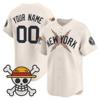 Custom New York Yankees x One Piece Cream MWATKINS Vapor Premier Limited Jersey - Stitched