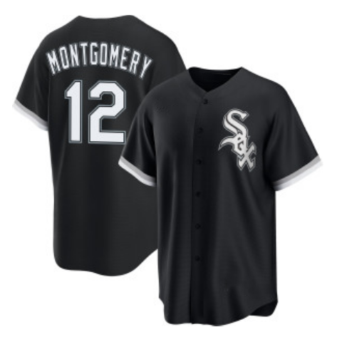 Chicago White Sox #12 Colson Montgomery Black MWATKINS Cool Base Stitched Jersey