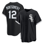 Chicago White Sox #12 Colson Montgomery Black MWATKINS Cool Base Stitched Jersey