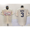 New York Yankees #3 Babe Ruth Cream MWATKINS Limited Stitched Jersey 2