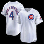 Chicago Cubs #4 Pete Crow-Armstrong White MWATKINS 150th Anniversary Limited Jersey